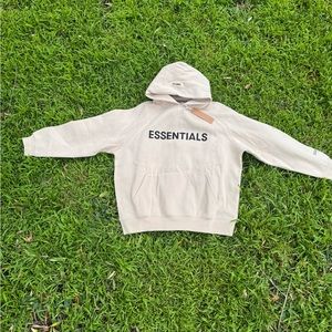 Beige Essentials Hoodie